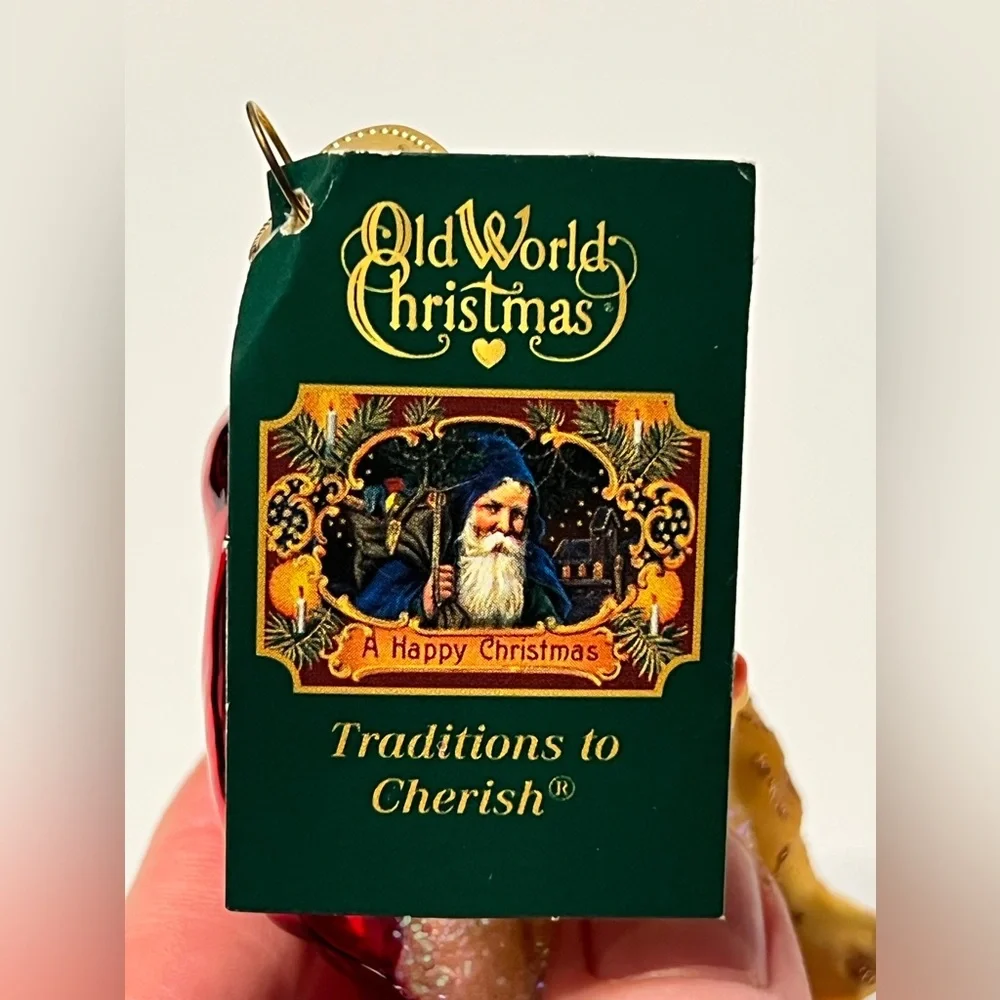 Old World Christmas Santa’s  Kitten Christmas Ornament
